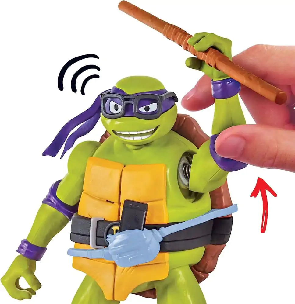Teenage Mutant Ninja Turtles: Mutant Mayhem Ninja Shouts Action Figur Donatello 14 cm Produktfoto