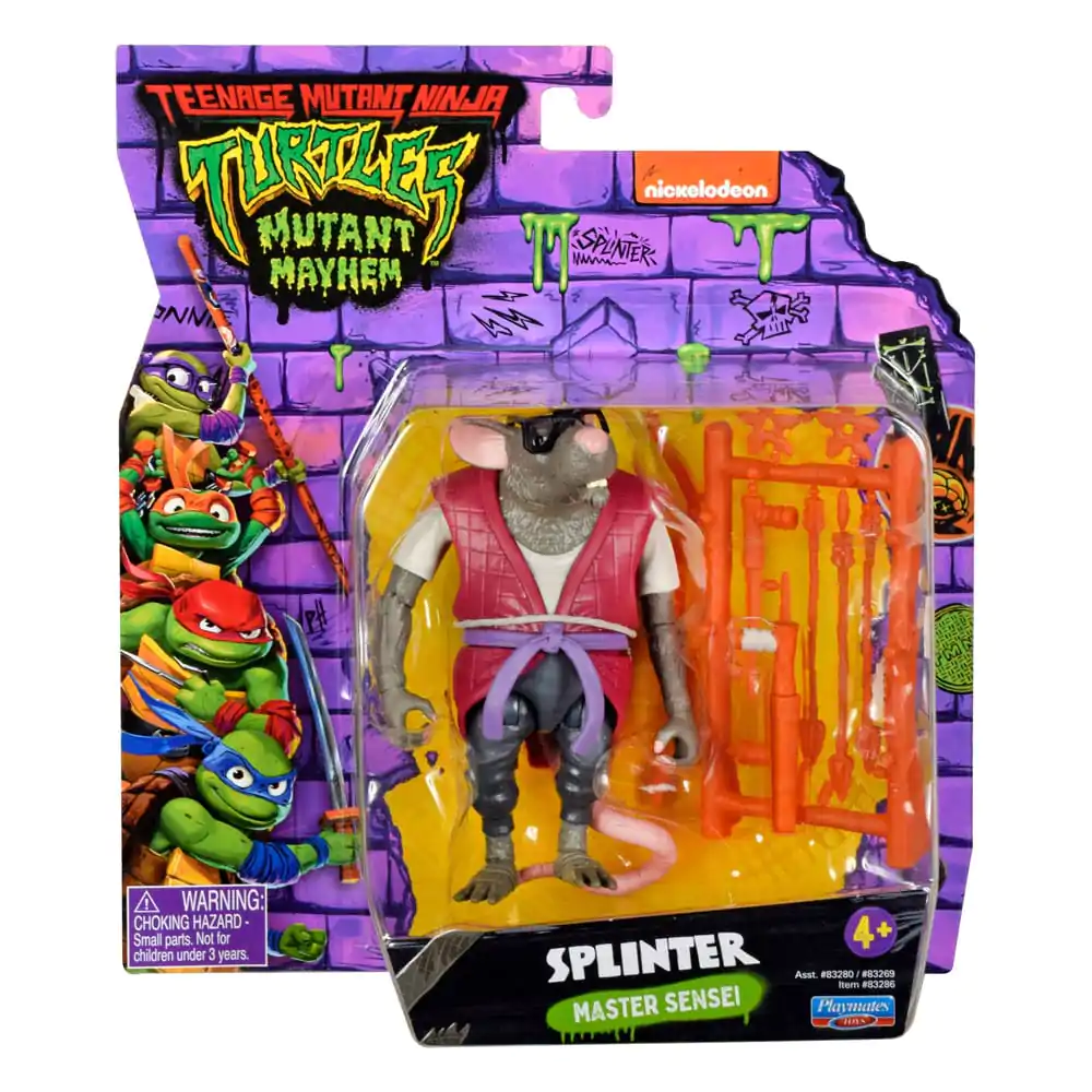 Teenage Mutant Ninja Turtles: Mutant Mayhem Action Figur Splinter 10 cm Produktfoto