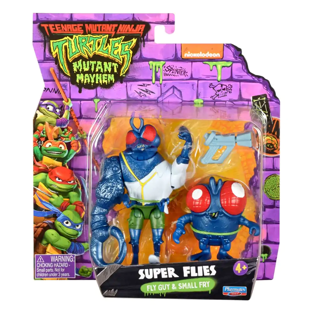Teenage Mutant Ninja Turtles: Mutant Mayhem Action-Figuren Super Fly & Toddler Super Fly 11 cm Produktfoto