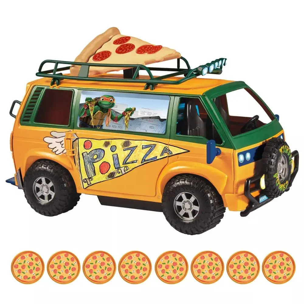 Teenage Mutant Ninja Turtles: Mutant Mayhem Fahrzeug Pizza Van 20 cm termékfotó