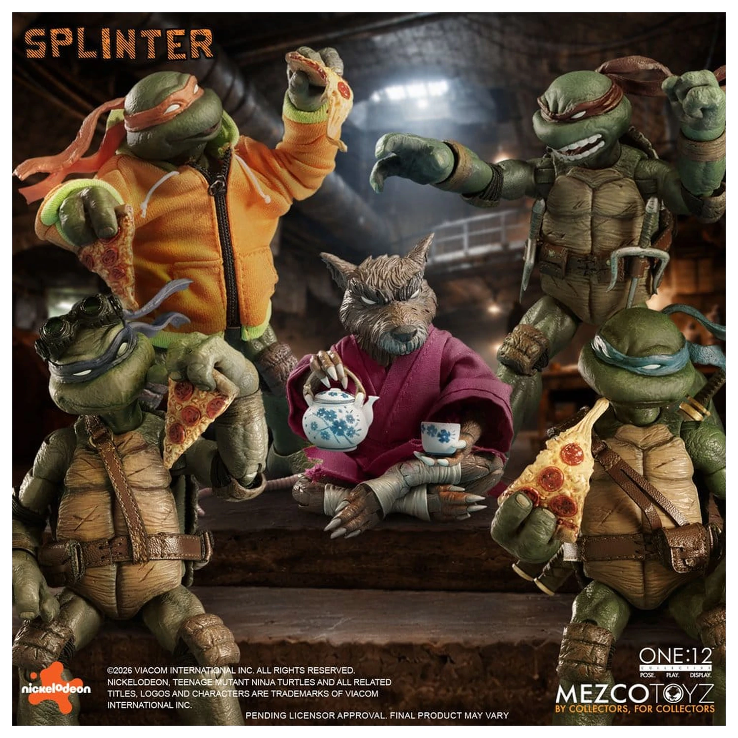 Teenage Mutant Ninja Turtles One:12 Collective Action Figur 1/12 Splinter 17 cm Produktfoto