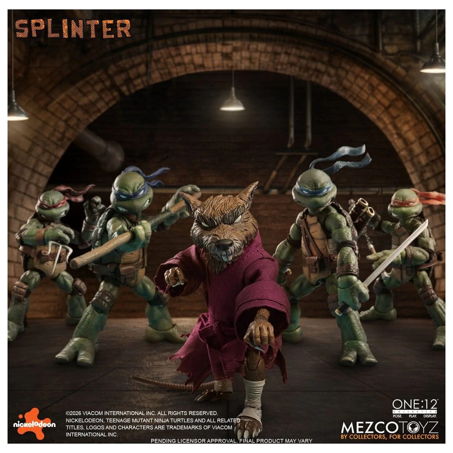 Teenage Mutant Ninja Turtles One:12 Collective Action Figur 1/12 Splinter 17 cm Produktfoto
