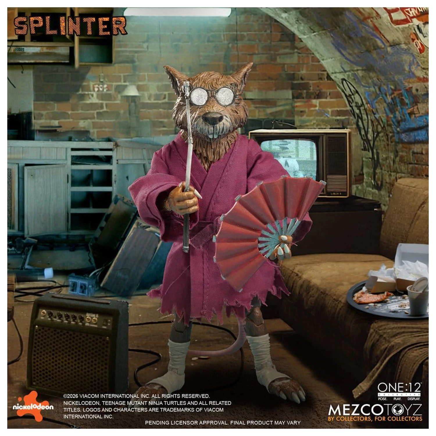 Teenage Mutant Ninja Turtles One:12 Collective Action Figur 1/12 Splinter 17 cm Produktfoto