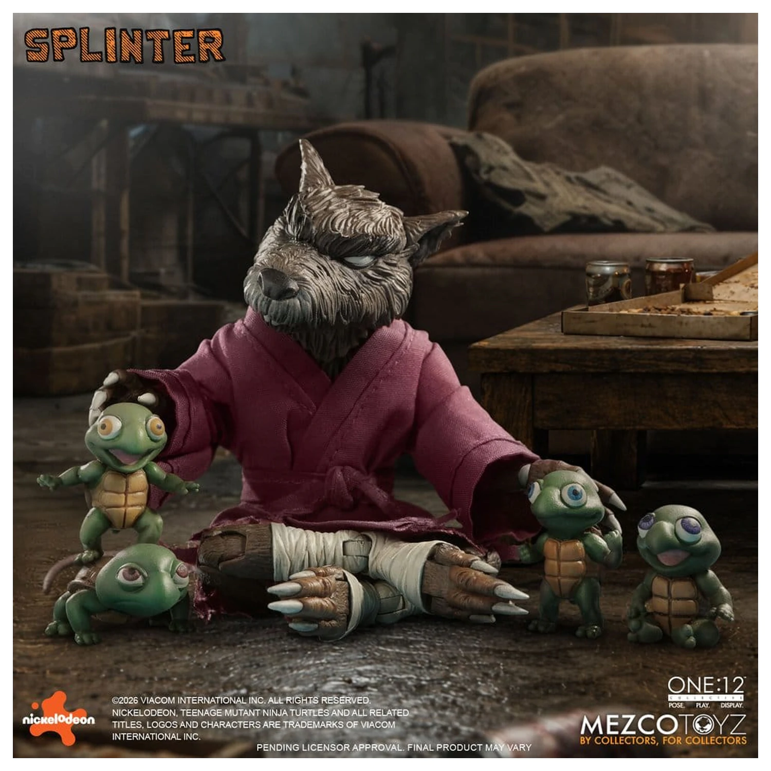 Teenage Mutant Ninja Turtles One:12 Collective Action Figur 1/12 Splinter 17 cm Produktfoto