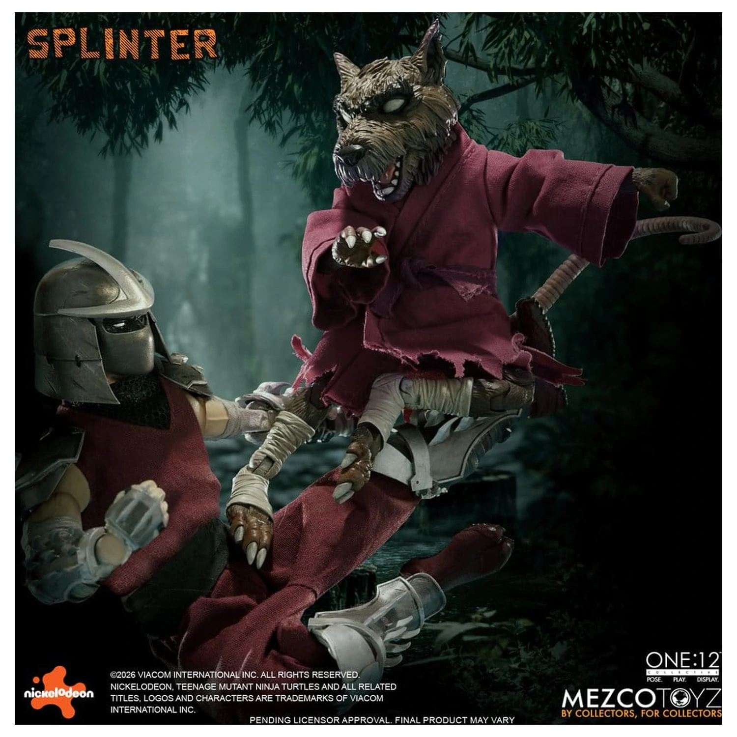 Teenage Mutant Ninja Turtles One:12 Collective Action Figur 1/12 Splinter 17 cm Produktfoto