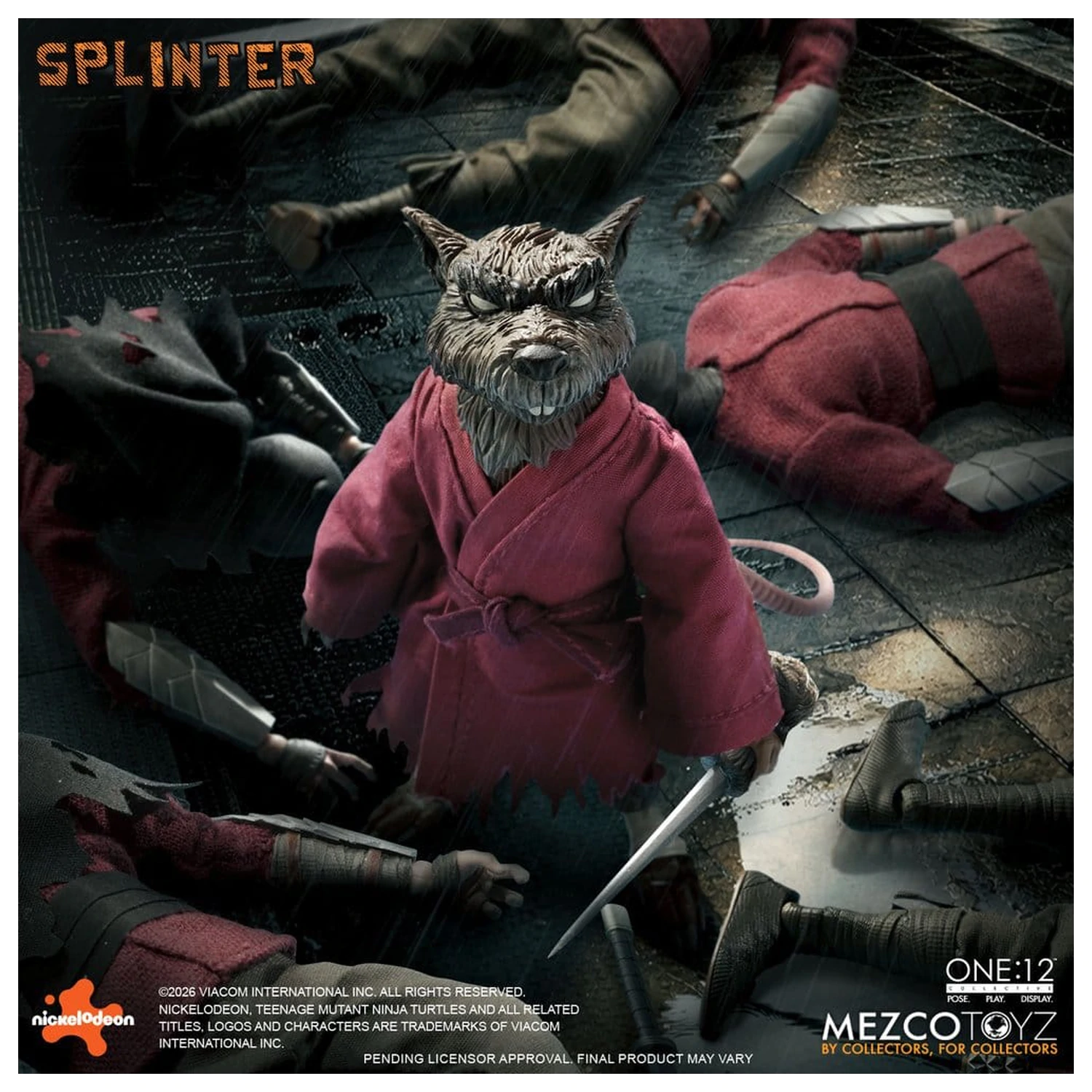 Teenage Mutant Ninja Turtles One:12 Collective Action Figur 1/12 Splinter 17 cm Produktfoto