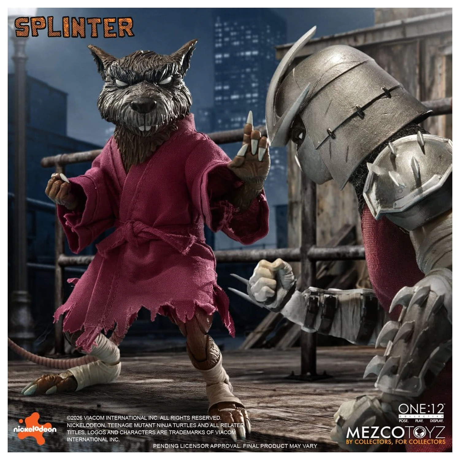 Teenage Mutant Ninja Turtles One:12 Collective Action Figur 1/12 Splinter 17 cm Produktfoto