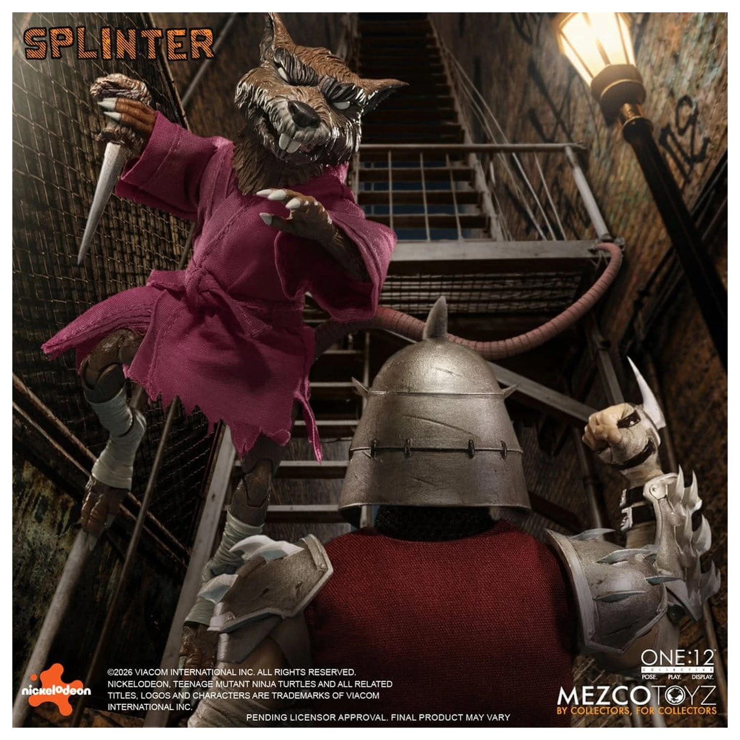 Teenage Mutant Ninja Turtles One:12 Collective Action Figur 1/12 Splinter 17 cm Produktfoto