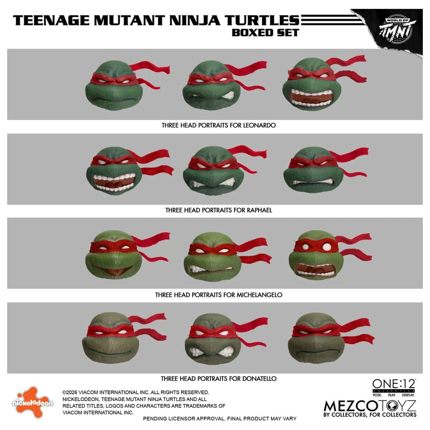 Teenage Mutant Ninja Turtles One:12 Collective Action Figuren 1/12 Boxed Set 17 cm Produktfoto