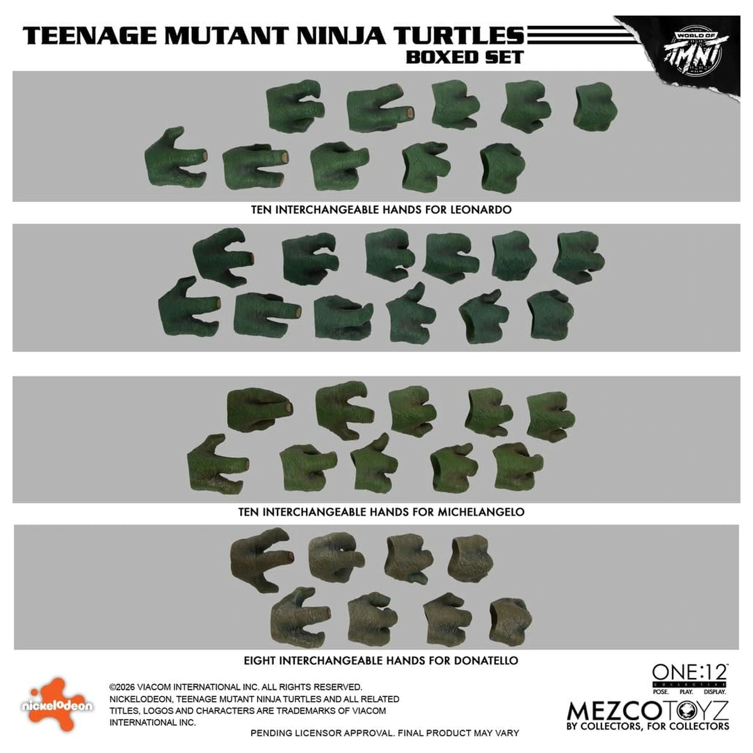Teenage Mutant Ninja Turtles One:12 Collective Action Figuren 1/12 Boxed Set 17 cm Produktfoto