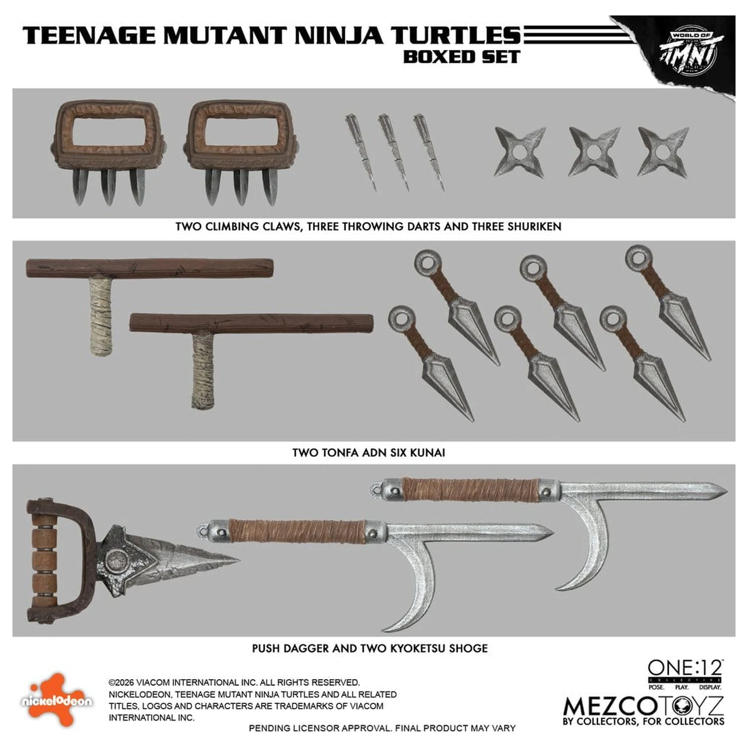 Teenage Mutant Ninja Turtles One:12 Collective Action Figuren 1/12 Boxed Set 17 cm Produktfoto