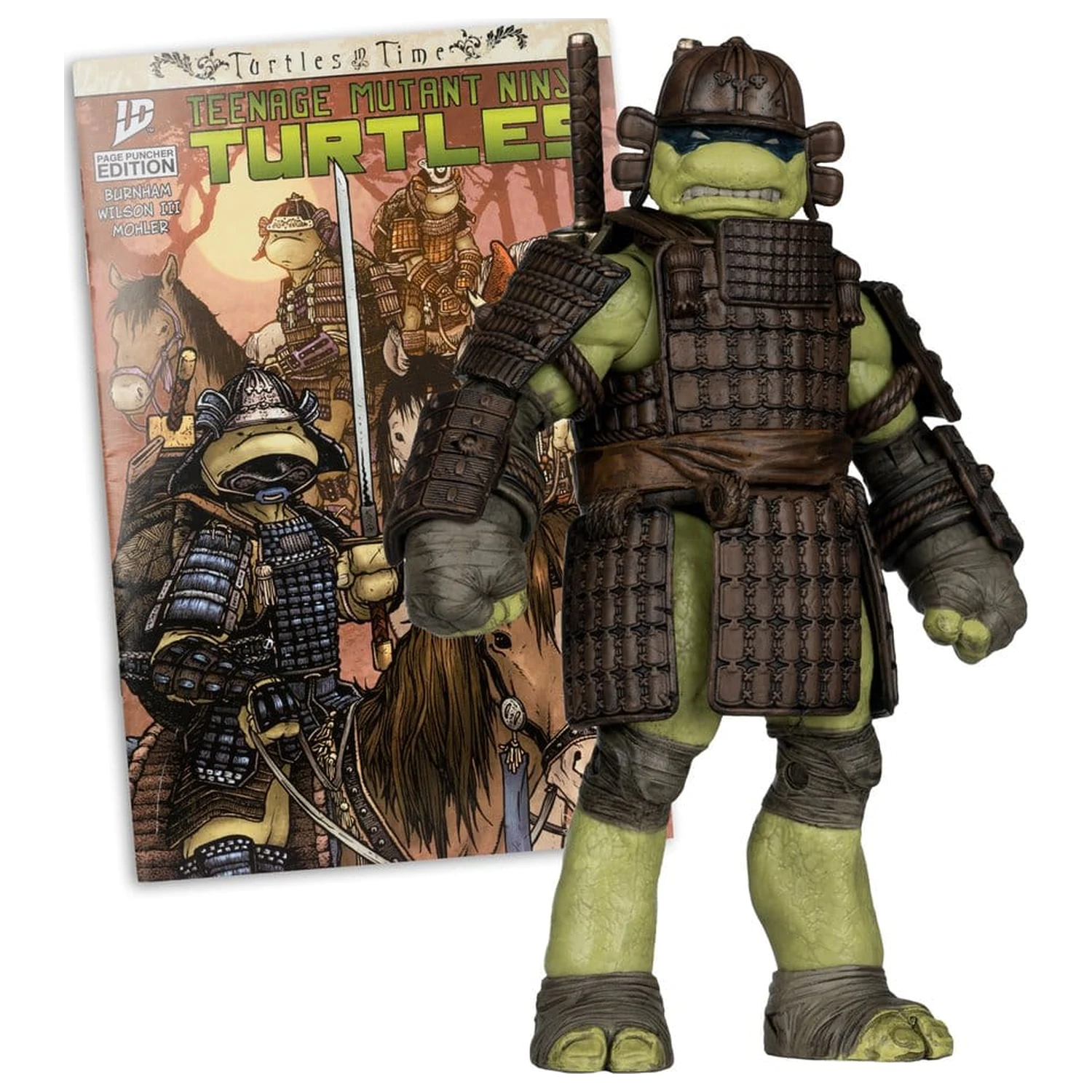 Teenage Mutant Ninja Turtles Page Punchers Actionfigur Leonardo (Turtles in Time) 13 cm Produktfoto
