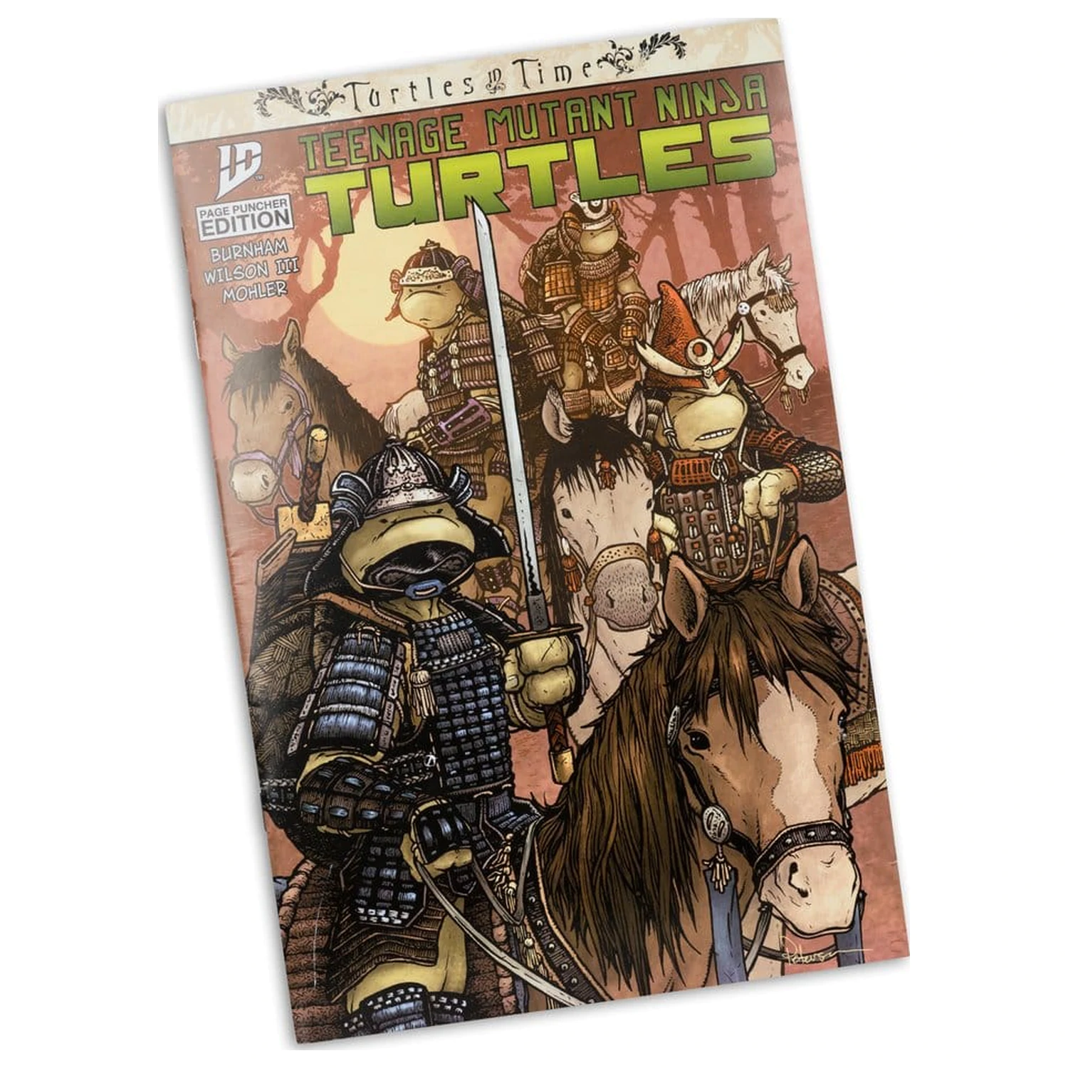 Teenage Mutant Ninja Turtles Page Punchers Actionfigur Leonardo (Turtles in Time) 13 cm Produktfoto