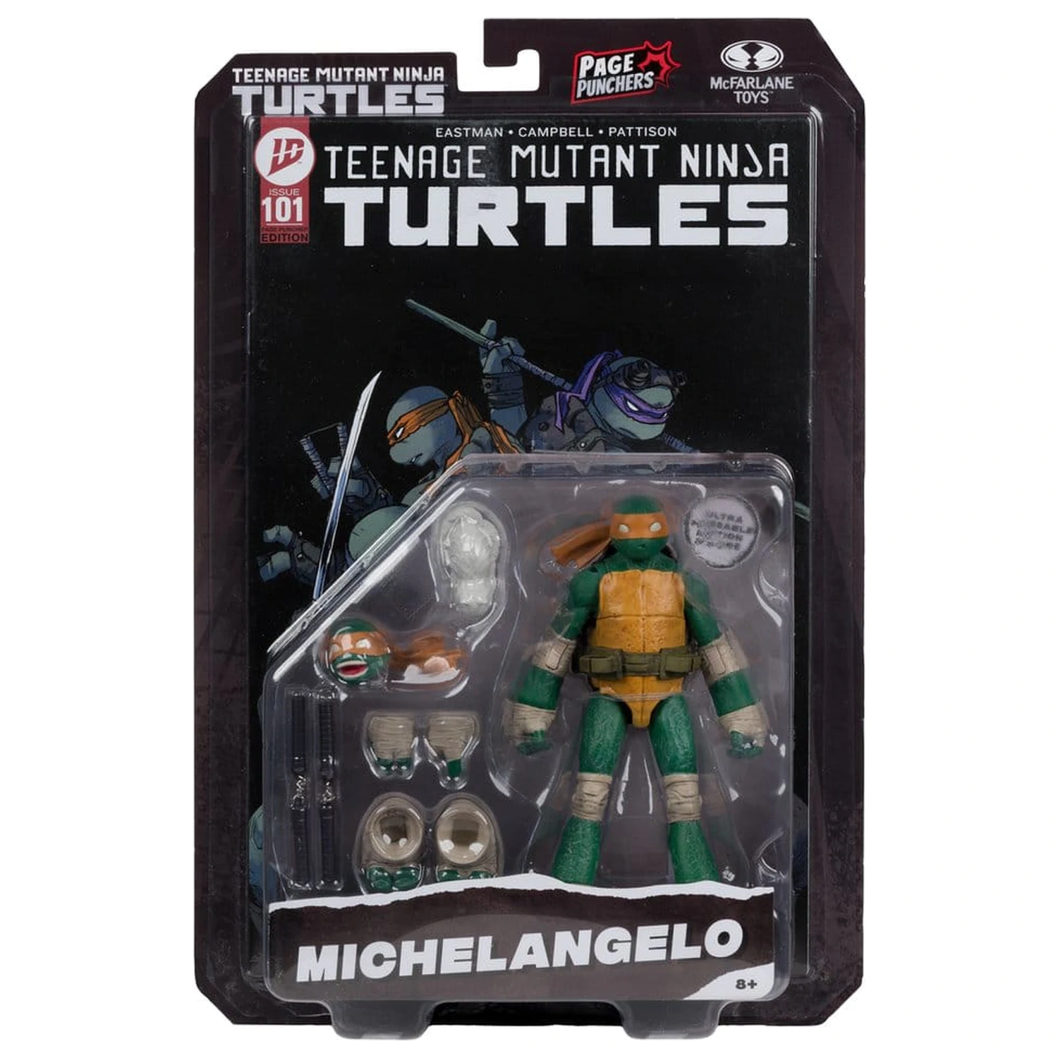 Teenage Mutant Ninja Turtles Page Punchers Action-Figur Michelangelo 13 cm Produktfoto
