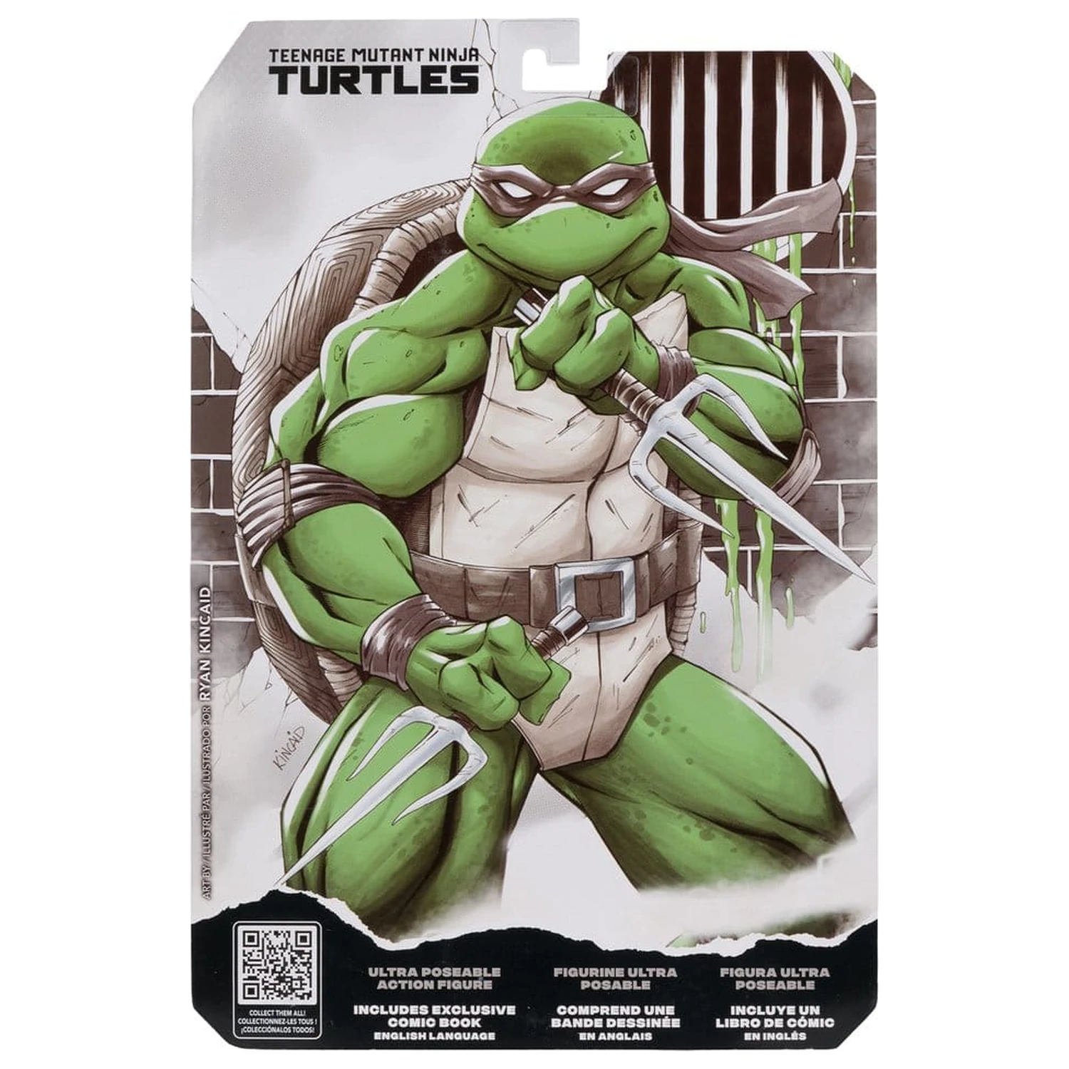 Teenage Mutant Ninja Turtles Page Punchers Action-Figur (Schwarz Weiß & Grün) (Rote Platin Edition) 13 cm Produktfoto