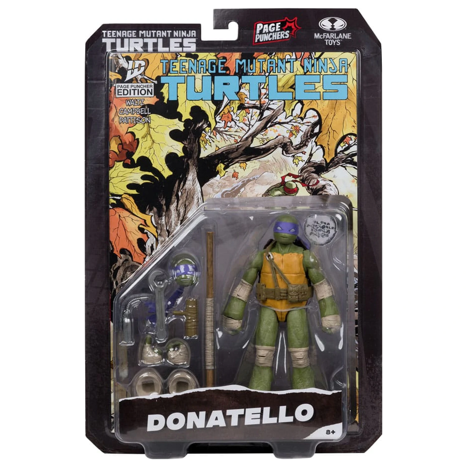 Teenage Mutant Ninja Turtles Page Punchers Actionfigur Donatello 13 cm Produktfoto