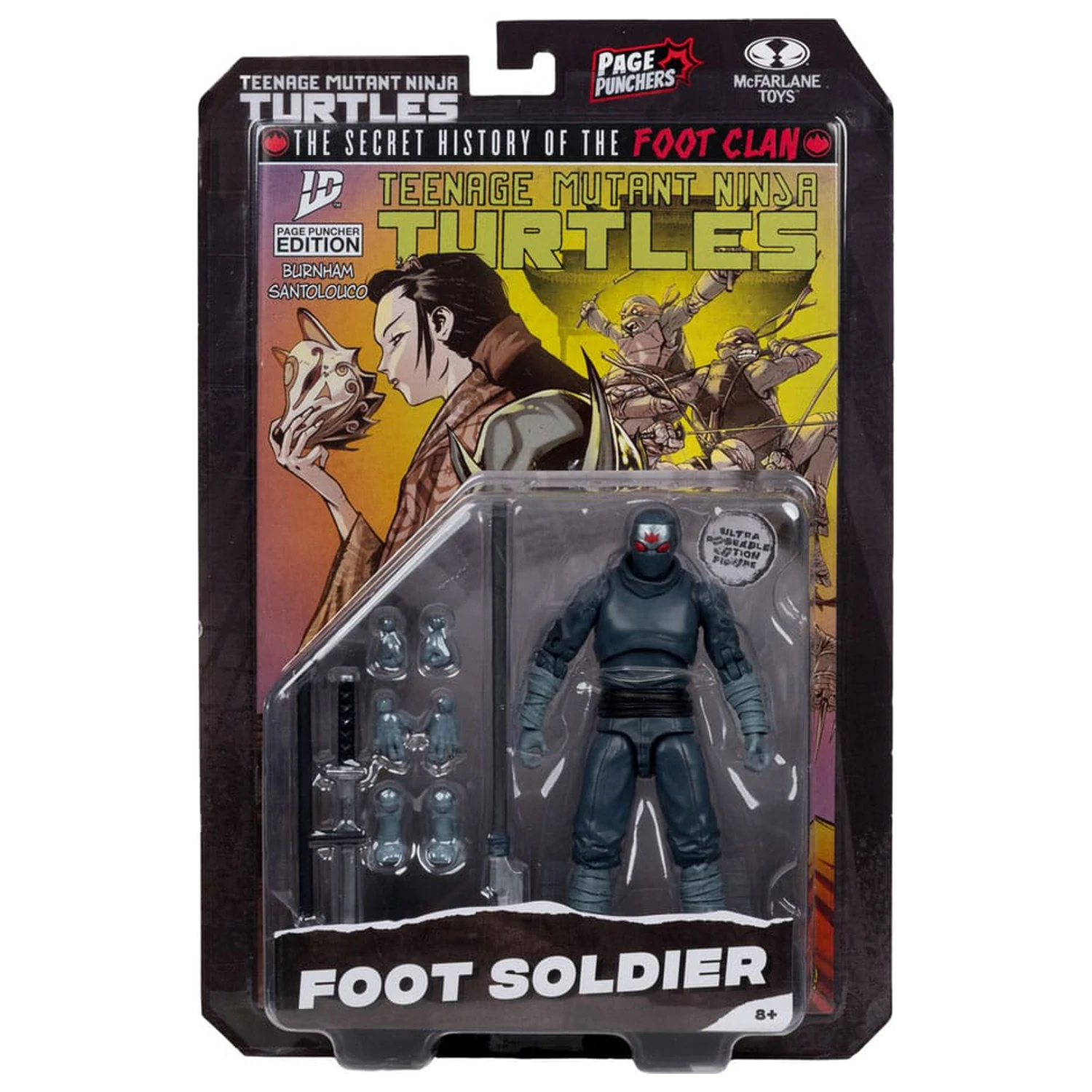 Teenage Mutant Ninja Turtles Page Punchers Action Figur Foot Soldier 14 cm Produktfoto