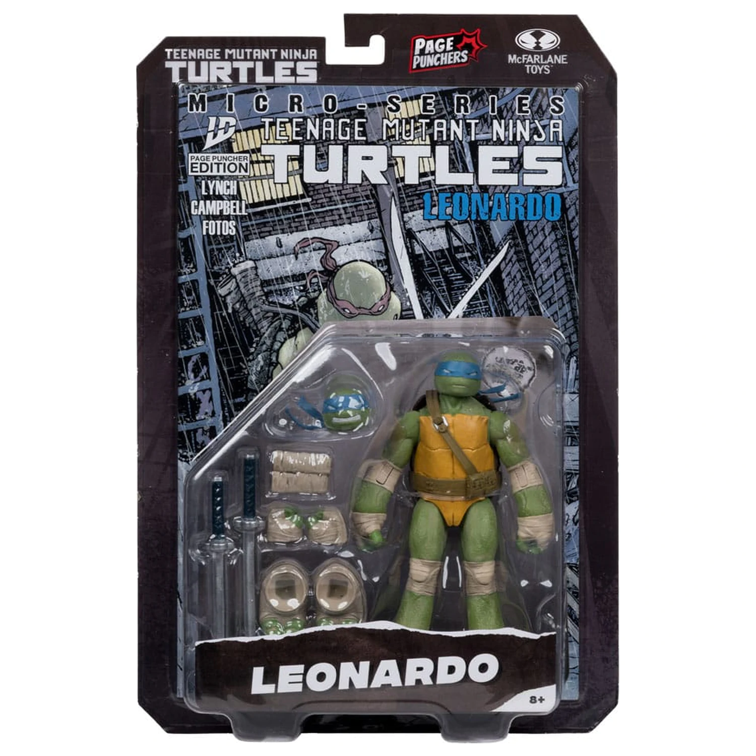 Teenage Mutant Ninja Turtles Page Punchers Action-Figur Leonardo 13 cm Produktfoto
