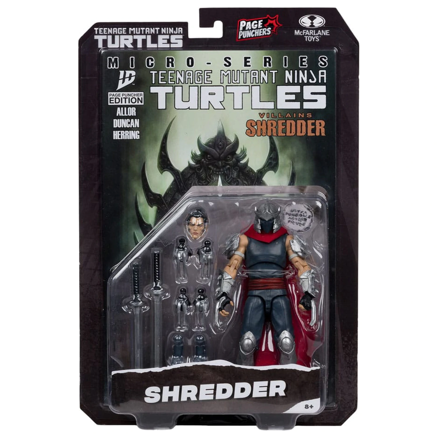 Teenage Mutant Ninja Turtles Page Punchers Action Figur Shredder 14 cm Produktfoto