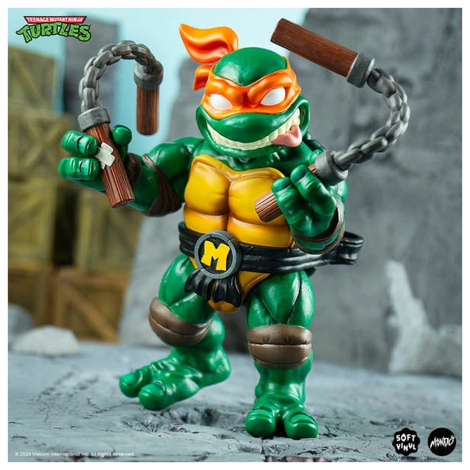 Teenage Mutant Ninja Turtles Weich-Vinyl-Figur Michelangelo 20 cm Produktfoto