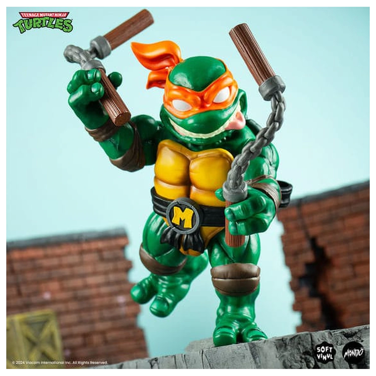 Teenage Mutant Ninja Turtles Weich-Vinyl-Figur Michelangelo 20 cm Produktfoto