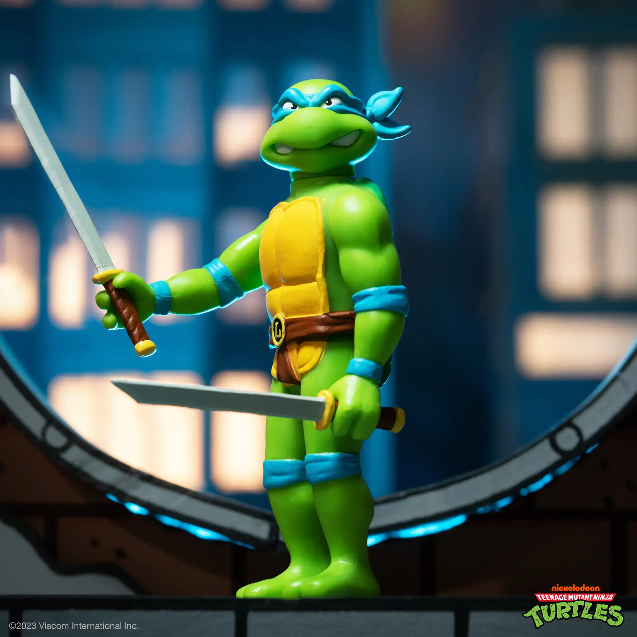 Teenage Mutant Ninja Turtles  ReAction Actionfigur Leonardo 10 cm termékfotó