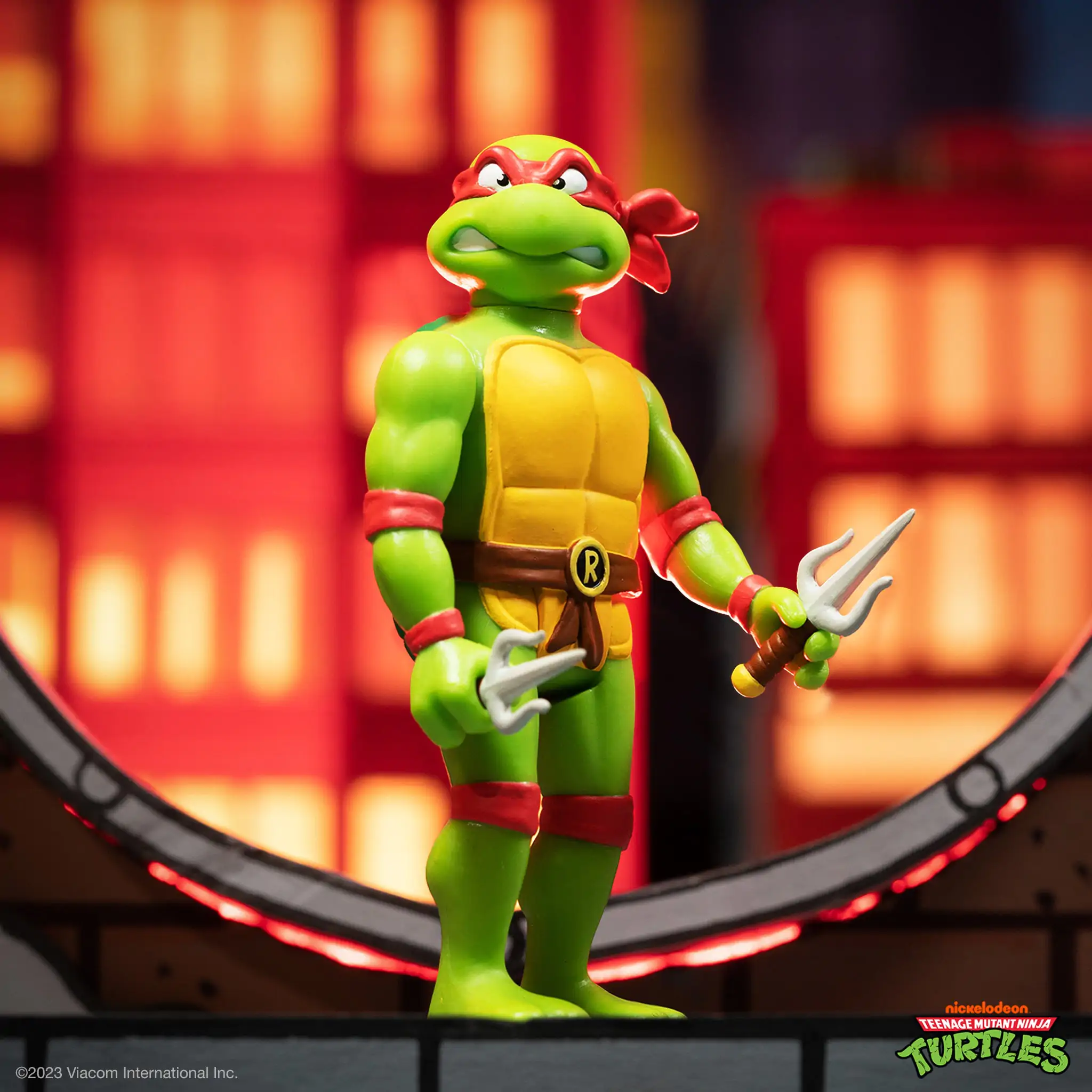 Teenage Mutant Ninja Turtles  ReAction Actionfigur Raphael 10 cm termékfotó