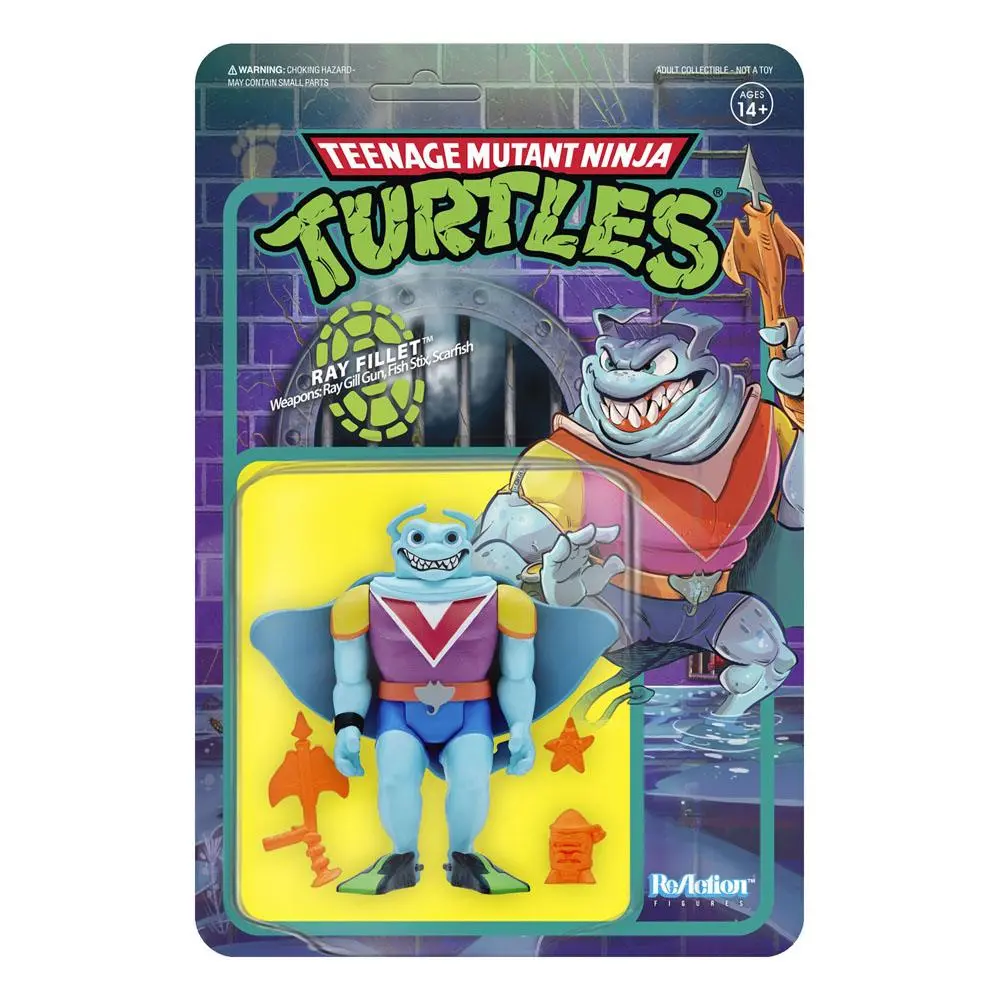 Teenage Mutant Ninja Turtles ReAction Actionfigur Ray Fillet Wave 4 10 cm Produktfoto