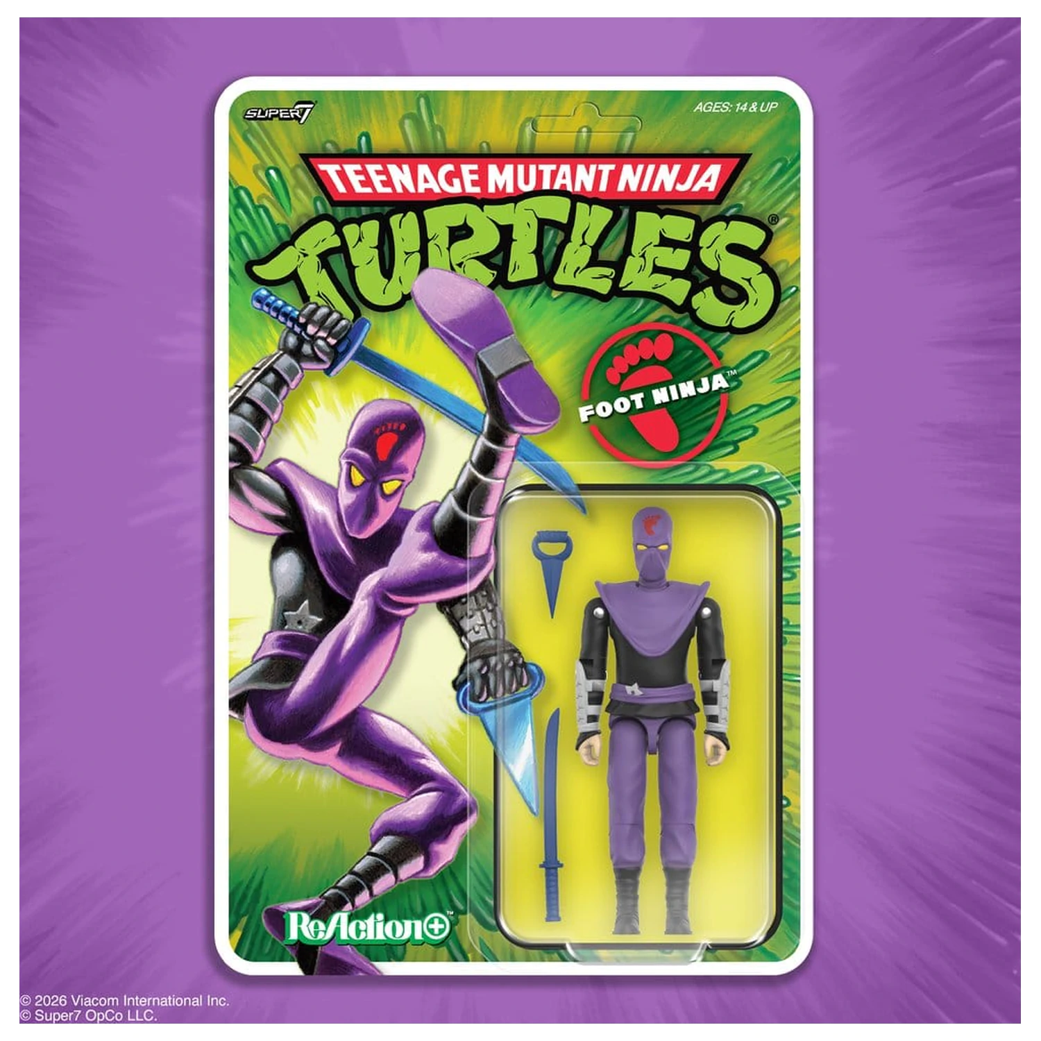 Teenage Mutant Ninja Turtles ReAction+ Actionfigur Wave 01 Foot Ninja Produktfoto