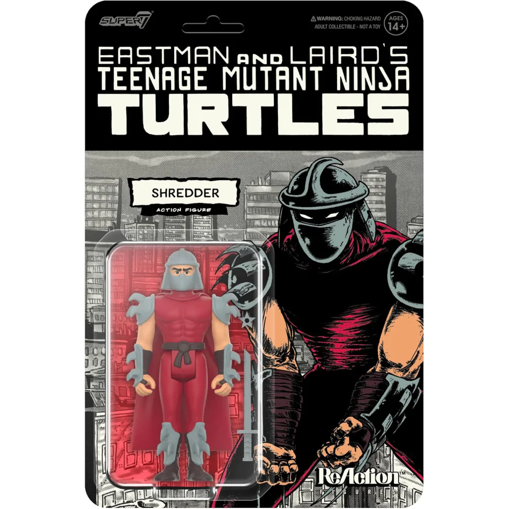 Teenage Mutant Ninja Turtles ReAction Actionfigur Wave 11 Shredder (Comic Color) 10 cm Produktfoto