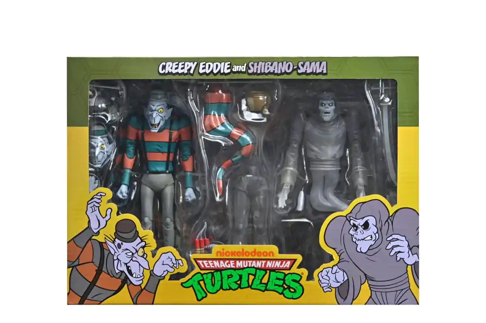 Teenage Mutant Ninja Turtles: Saturday Morning Adventures Action Figure 2er-Pack Creepy Eddie & Shibano-Sama 17 cm Produktfoto