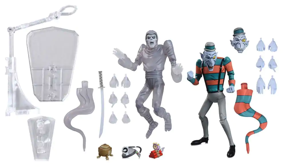 Teenage Mutant Ninja Turtles: Saturday Morning Adventures Action Figure 2er-Pack Creepy Eddie & Shibano-Sama 17 cm Produktfoto
