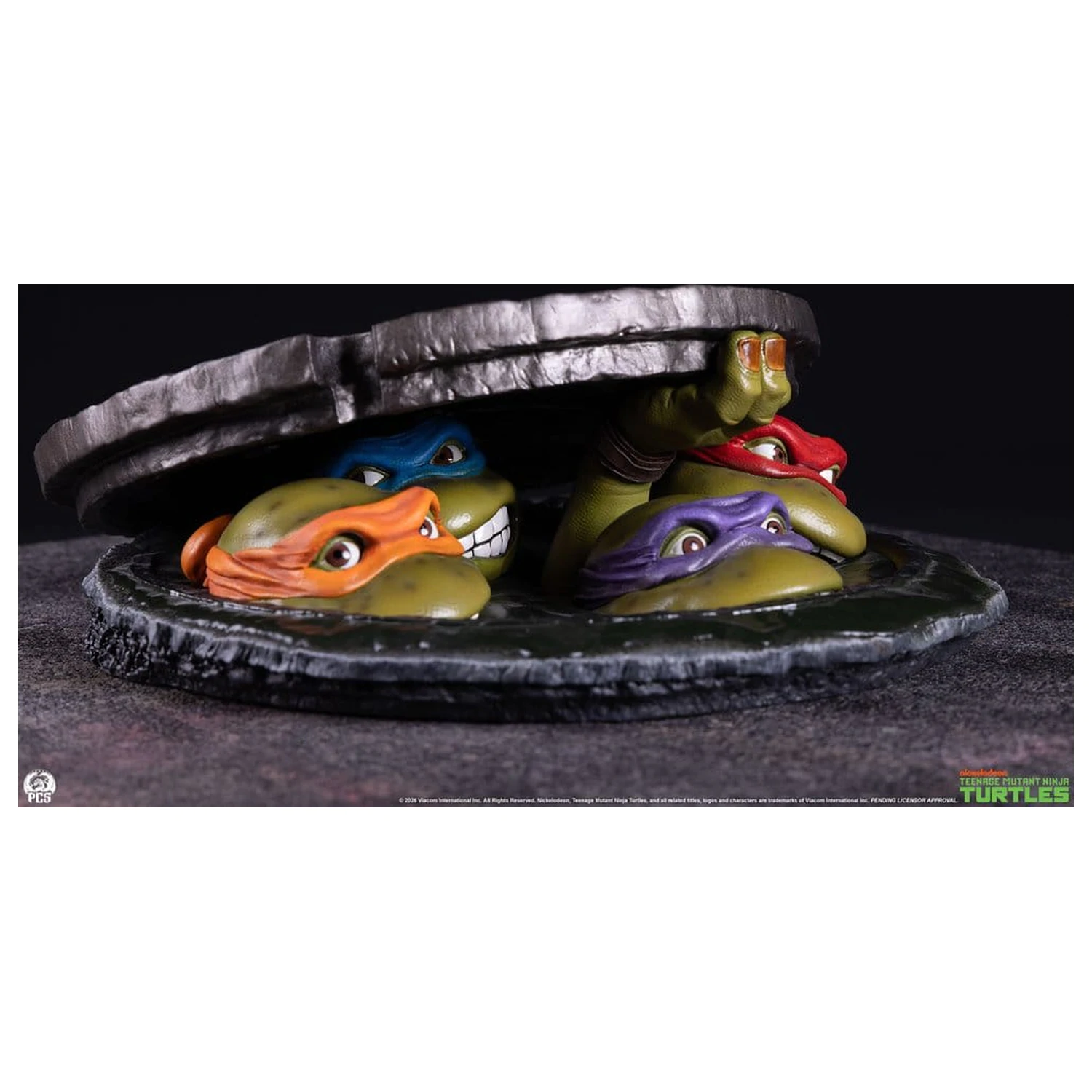 Teenage Mutant Ninja Turtles Tabletop 1/4 Untergrund 11 cm Produktfoto