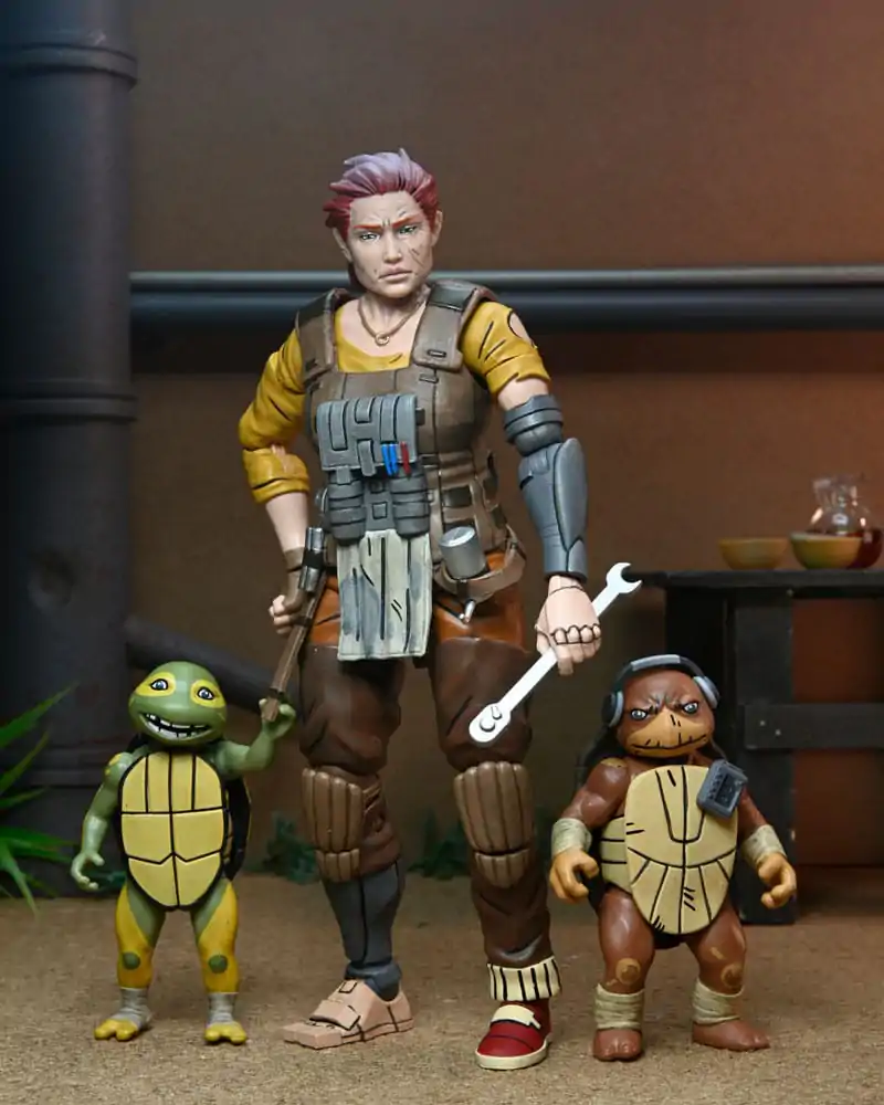 Teenage Mutant Ninja Turtles (The Last Ronin The Lost Years) Actionfigur Grammy April with Baby Yi & Moja 18 cm Produktfoto