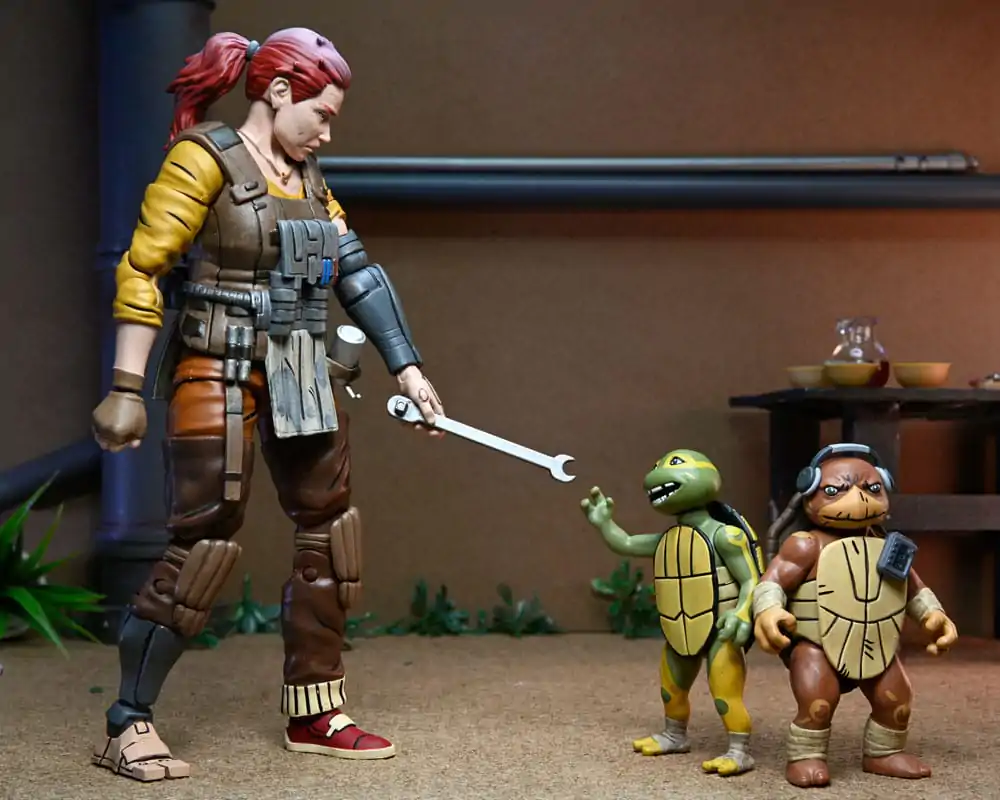 Teenage Mutant Ninja Turtles (The Last Ronin The Lost Years) Actionfigur Grammy April with Baby Yi & Moja 18 cm Produktfoto