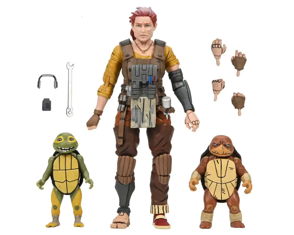 Teenage Mutant Ninja Turtles (The Last Ronin The Lost Years) Actionfigur Grammy April with Baby Yi & Moja 18 cm Produktfoto