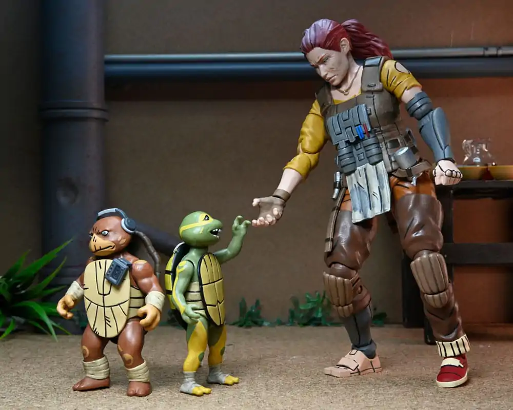 Teenage Mutant Ninja Turtles (The Last Ronin The Lost Years) Actionfigur Grammy April with Baby Yi & Moja 18 cm Produktfoto