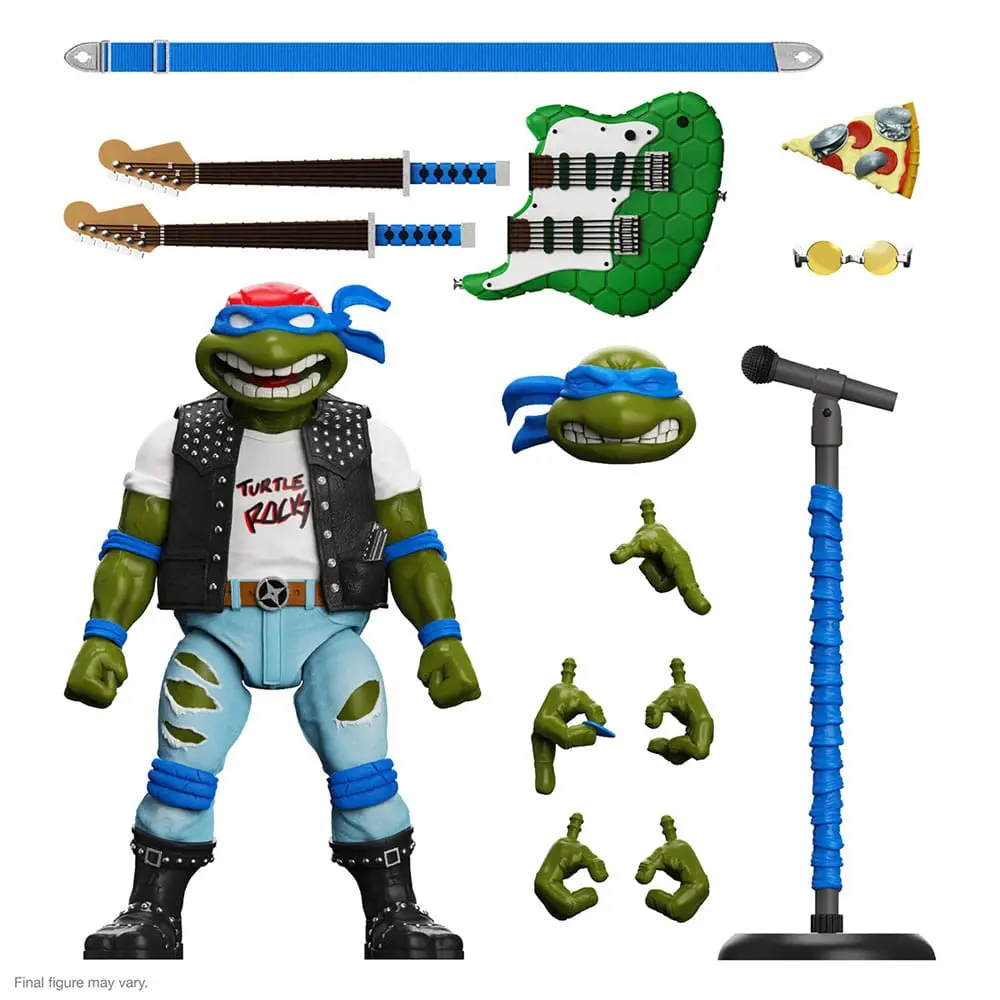 Teenage Mutant Ninja Turtles Ultimates Actionfigur Classic Rocker Leo 18 cm termékfotó