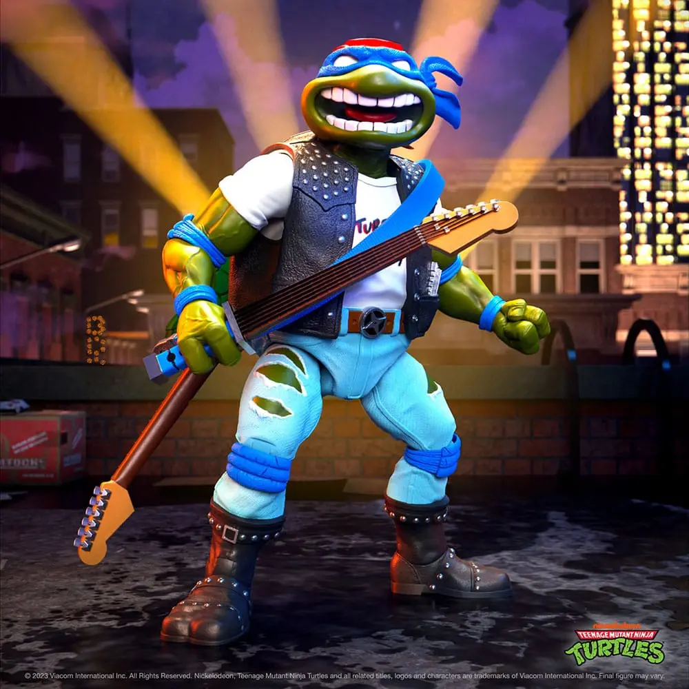 Teenage Mutant Ninja Turtles Ultimates Actionfigur Classic Rocker Leo 18 cm termékfotó