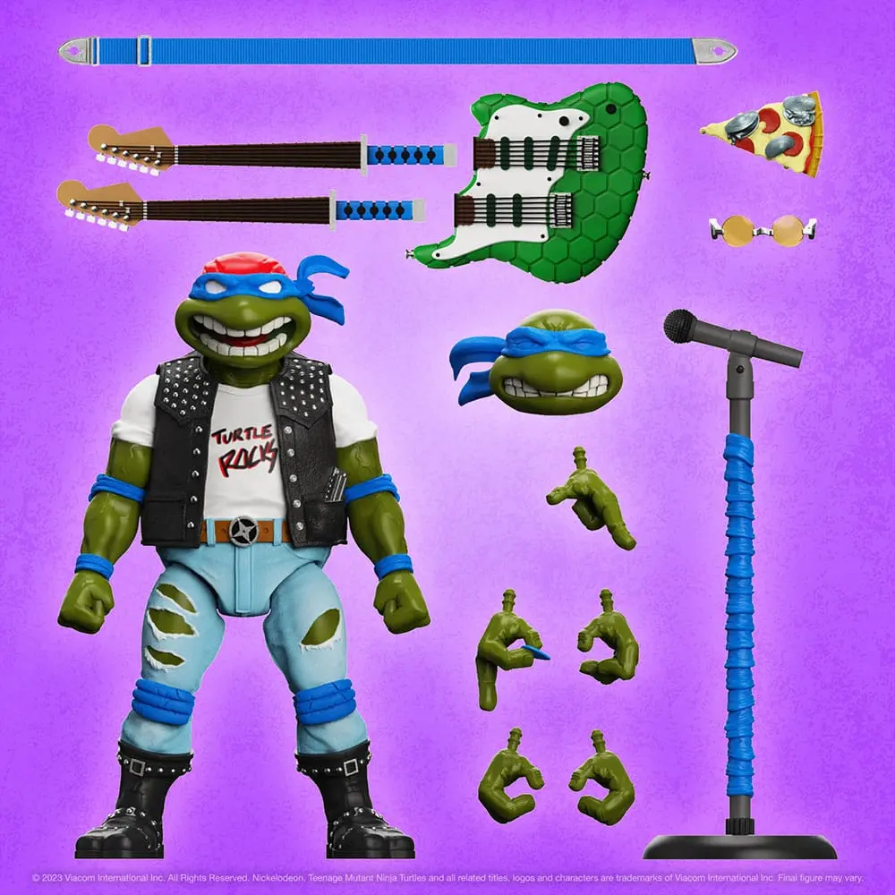 Teenage Mutant Ninja Turtles Ultimates Actionfigur Classic Rocker Leo 18 cm termékfotó