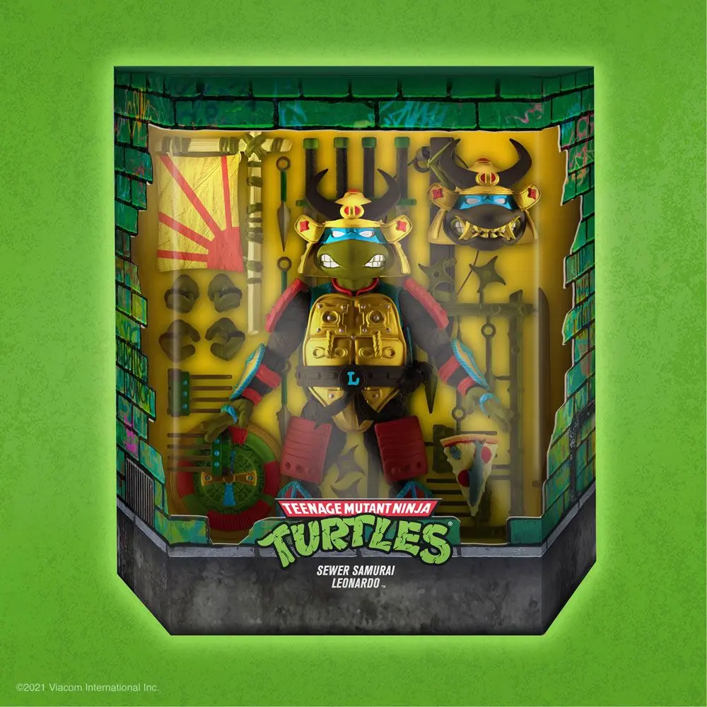 Teenage Mutant Ninja Turtles Ultimates Actionfigur Leo the Sewer Samurai 18 cm termékfotó