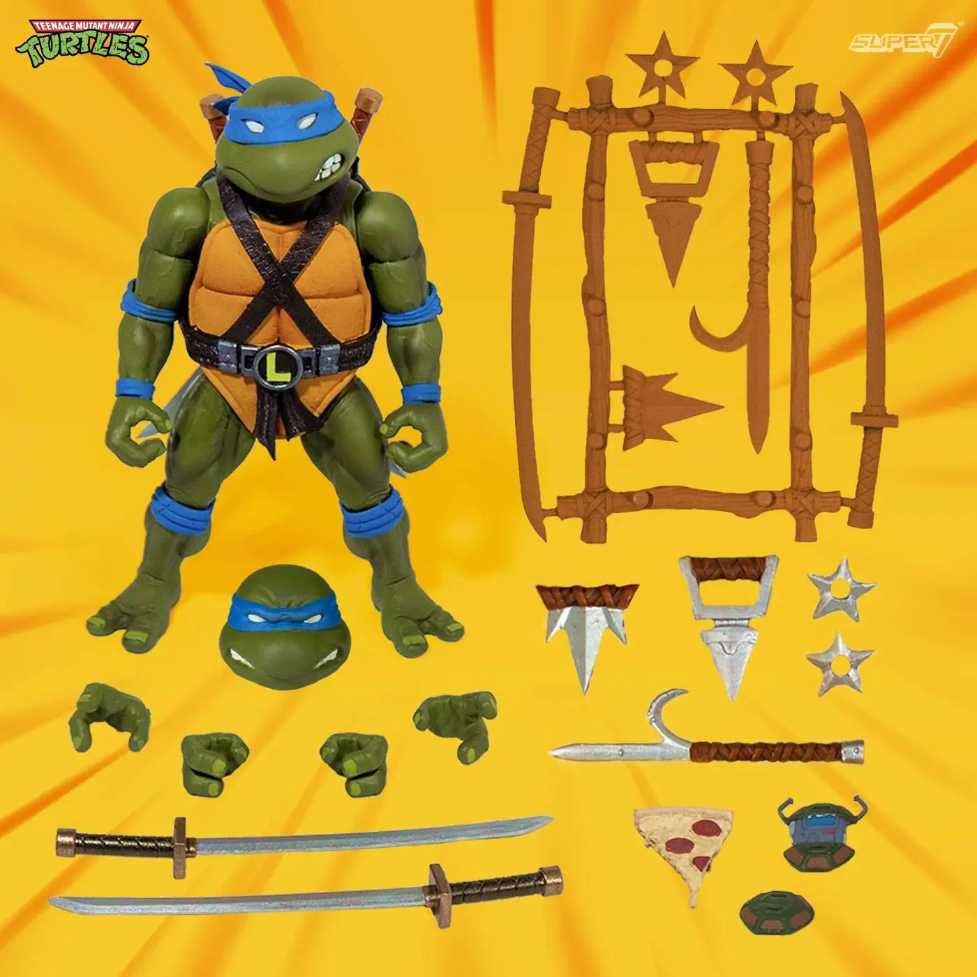 Teenage Mutant Ninja Turtles Ultimates Actionfigur Leonardo 18 cm Produktfoto
