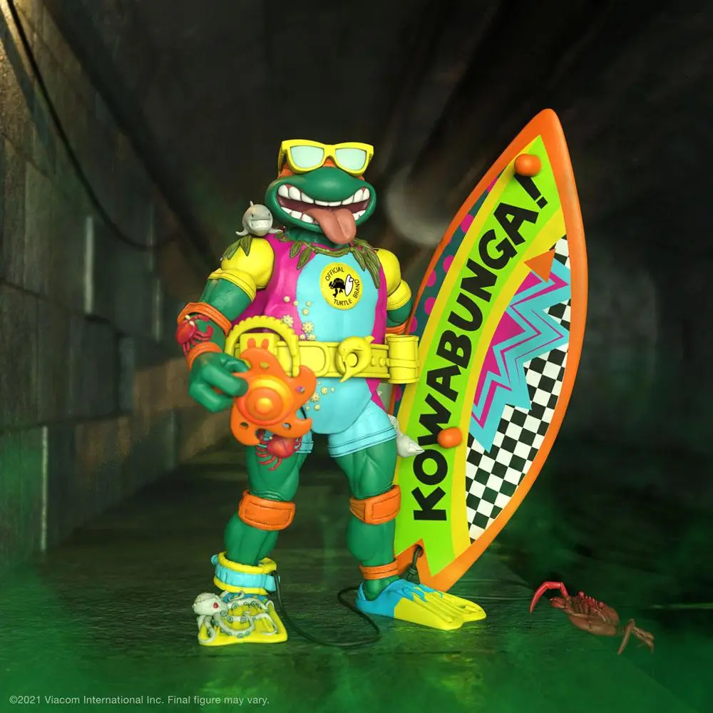 Teenage Mutant Ninja Turtles Ultimates Actionfigur Sewer Surfer Mike 18 cm Produktfoto