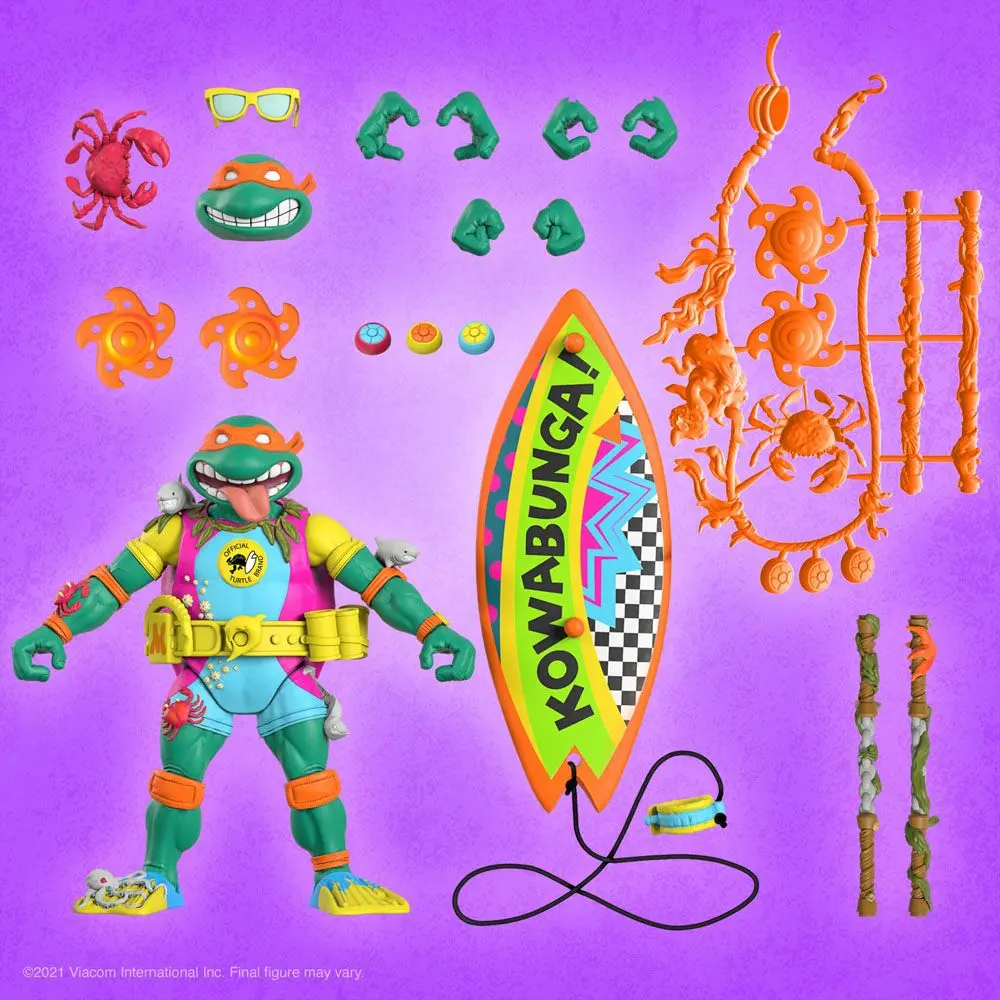 Teenage Mutant Ninja Turtles Ultimates Actionfigur Sewer Surfer Mike 18 cm Produktfoto