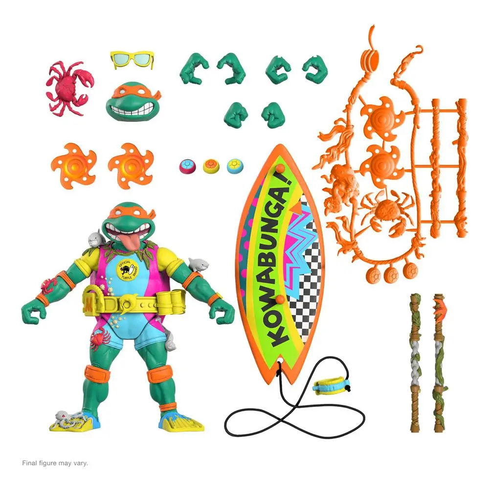 Teenage Mutant Ninja Turtles Ultimates Actionfigur Sewer Surfer Mike 18 cm Produktfoto