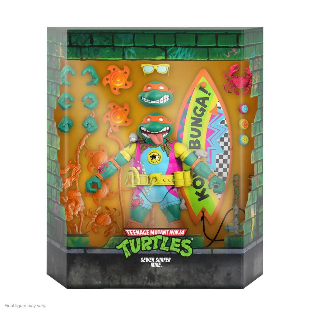 Teenage Mutant Ninja Turtles Ultimates Actionfigur Sewer Surfer Mike 18 cm Produktfoto