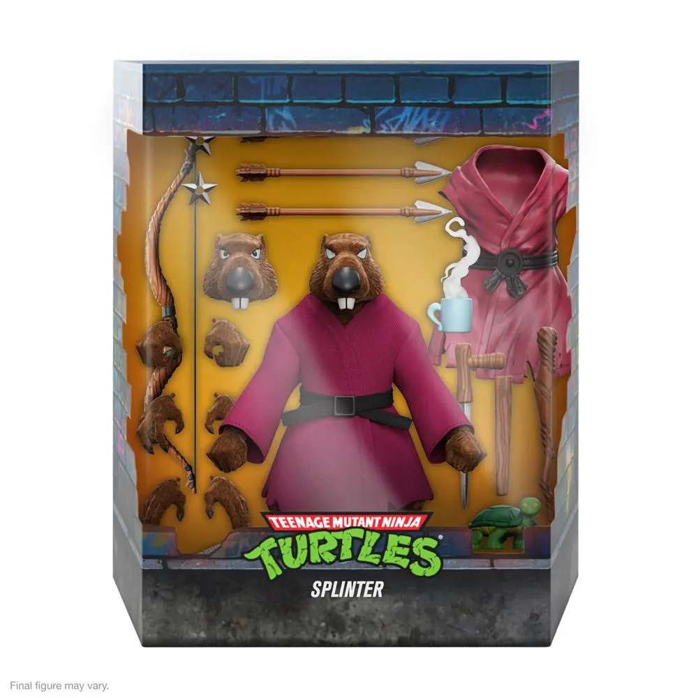 Teenage Mutant Ninja Turtles Ultimates Actionfigur Splinter (Flocked) 18 cm termékfotó