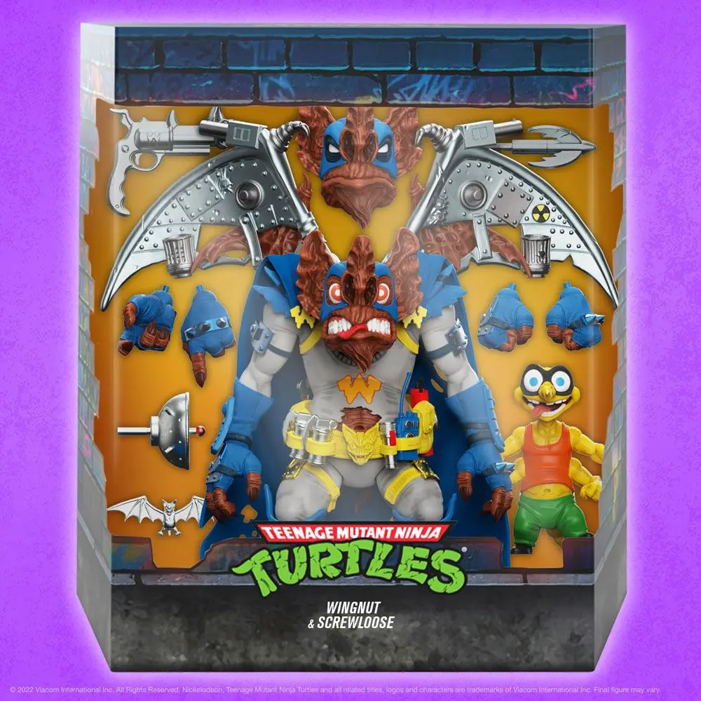 Teenage Mutant Ninja Turtles Ultimates Actionfigur Wingnut & Screwloose 18 cm termékfotó