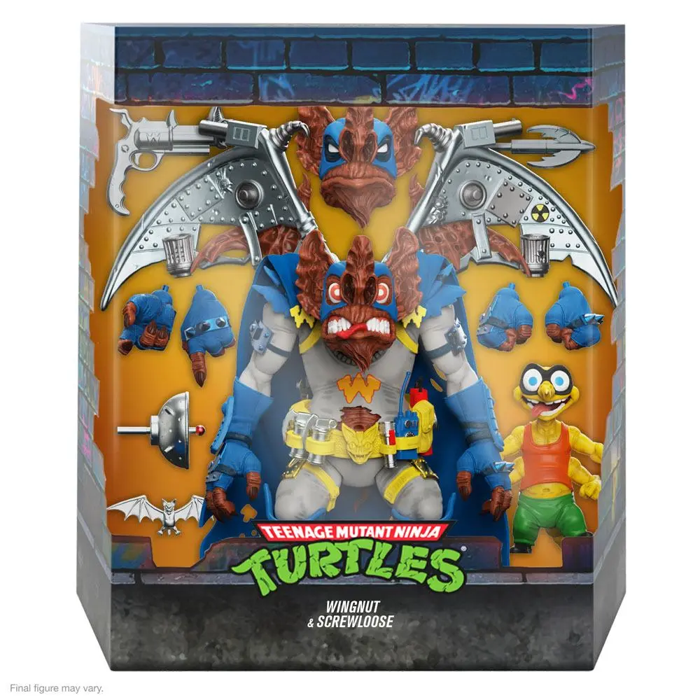 Teenage Mutant Ninja Turtles Ultimates Actionfigur Wingnut & Screwloose 18 cm termékfotó