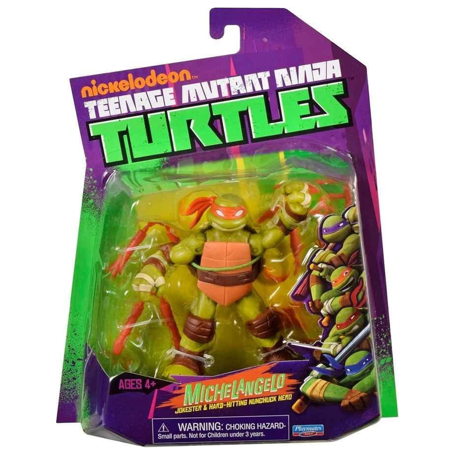 Teenage Mutant Ninja Turtles World of TMNT Action Figur Michelangelo 11 cm Produktfoto